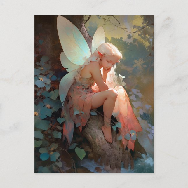 Fairy Girl Fantasy Art Postcard (Front)