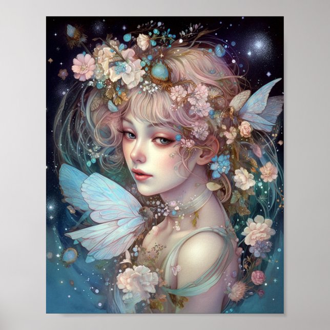 Fairy Girl Fantasy Art Poster (Front)