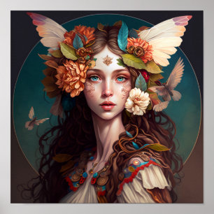 Fairy Girl Fantasy Art Poster