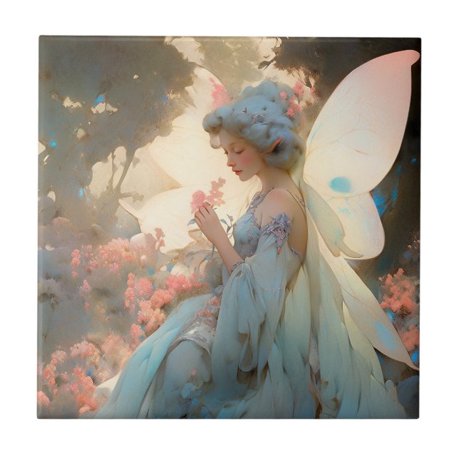 Fairy Girl Fantasy Art Tile (Front)