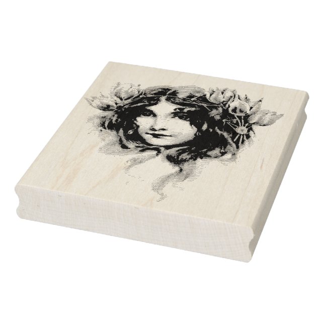 Fairy Girl Gypsy Vintage Rubber Stamp (Stamp)