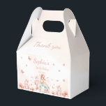 Fairy Girl Rainbow Magic Teapot Birthday  Favour Box<br><div class="desc">Discover the magic with our fairy girl birthday invitation card! Featuring a charming fairy,  an enchanted magical teapot house,  blooming flowers,  fluttering butterflies,  twinkling sparkles,  and beautiful pink ribbons,  it's perfect for your little one's special day. Easy to customise for a truly enchanting celebration!</div>