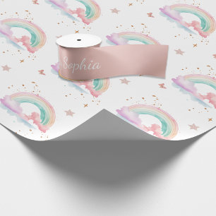 Fairy Girl Rainbow Magic Teapot Birthday Satin Ribbon