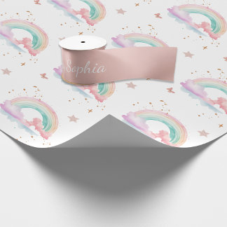 Fairy Girl Rainbow Magic Teapot Birthday Satin Ribbon
