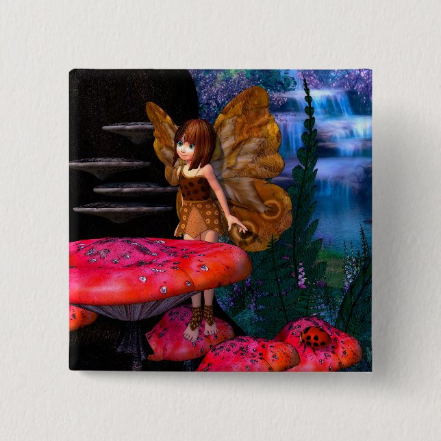 Fairy Glen 15 Cm Square Badge (Front)