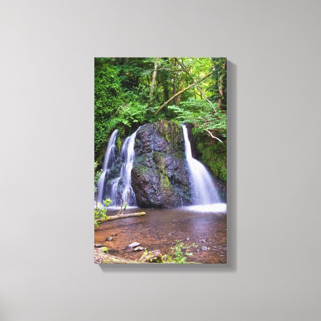 Fairy Glen waterfall, Rosemarkie, Canvas print (Front)