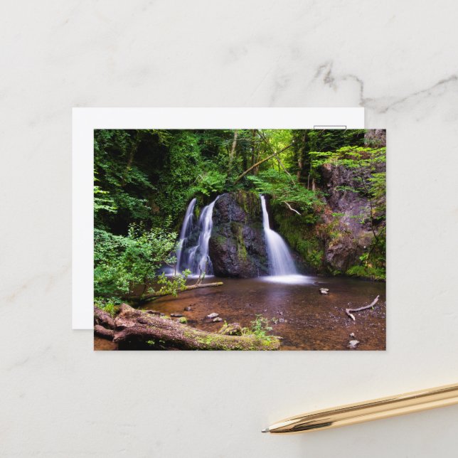 Fairy Glen waterfall, Rosemarkie Postcard (Front/Back In Situ)