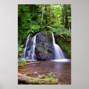 Fairy Glen waterfall, Rosemarkie, Scotland Poster