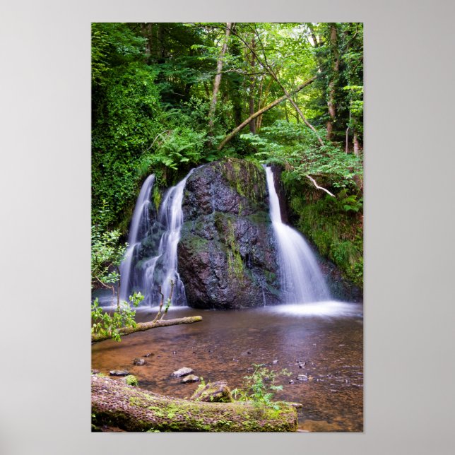 Fairy Glen waterfall, Rosemarkie, Scotland Poster (Front)