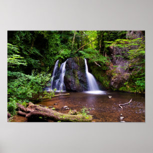 Fairy Glen waterfall, Rosemarkie, Scotland Poster