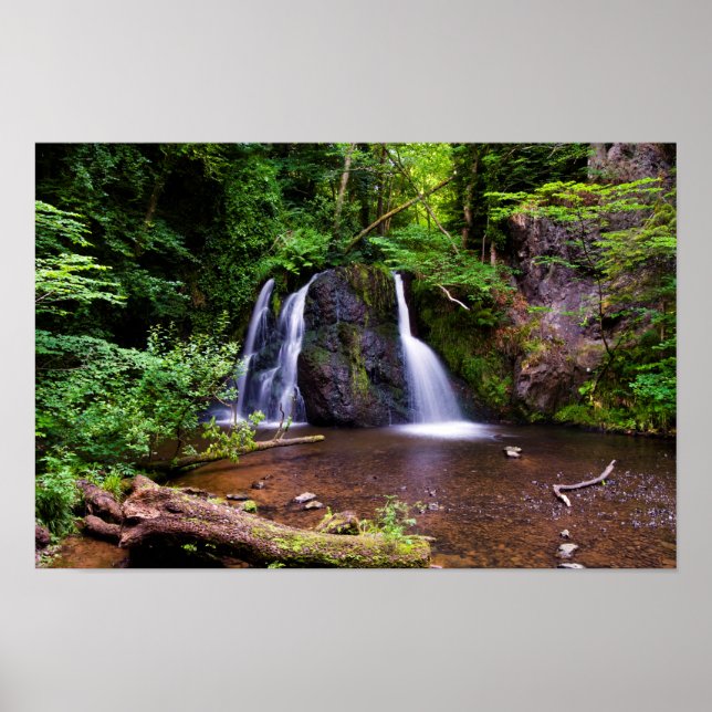 Fairy Glen waterfall, Rosemarkie, Scotland Poster (Front)