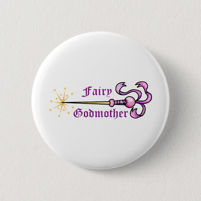 FAIRY GODMOTHER 6 CM ROUND BADGE (Front)
