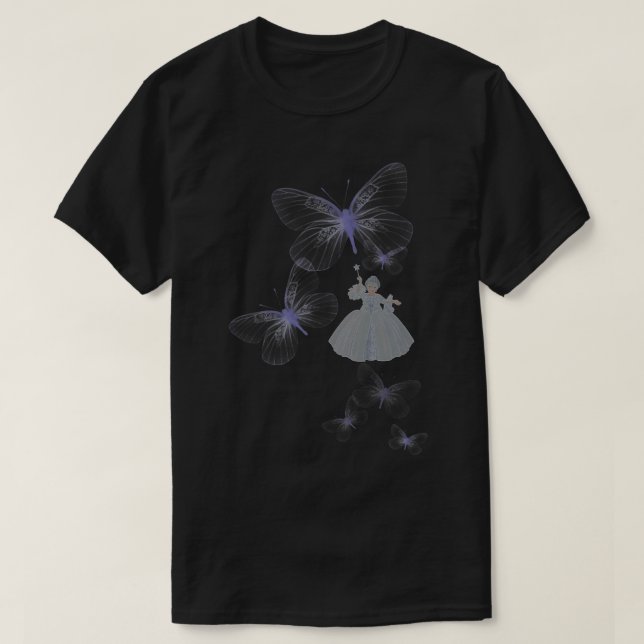 Fairy Godmother and Butterflies T-Shirt (Design Front)