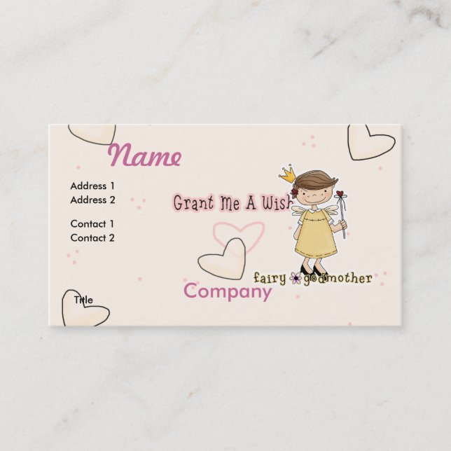 Fairy Godmother Business Card (Front)