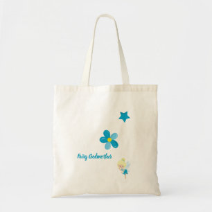 Fairy Godmother Custom Text and Flowers  Tote Bag