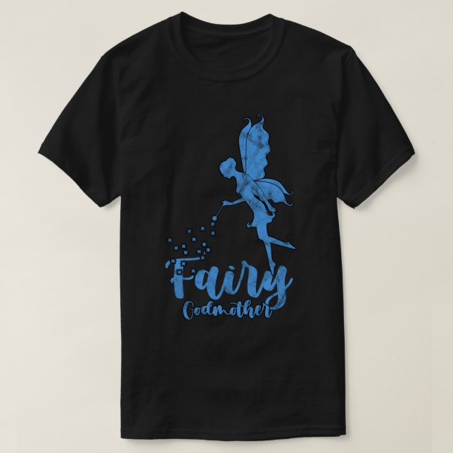 Fairy Godmother Flower Magical Wand Fantasy Gift  T-Shirt (Design Front)