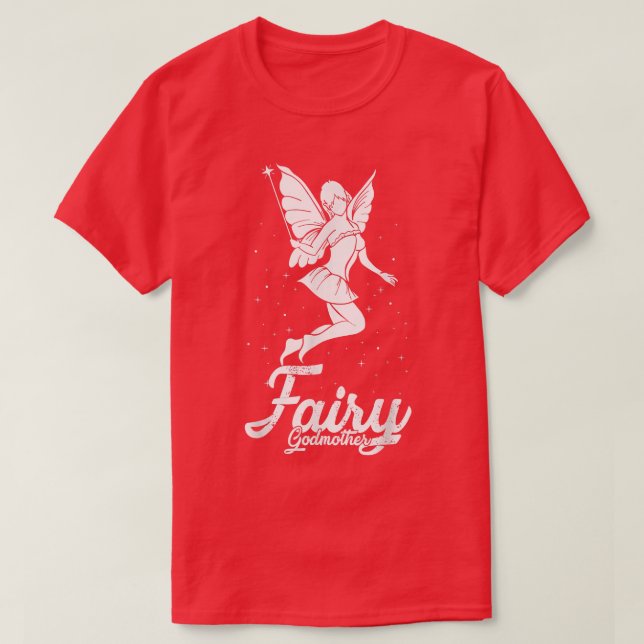 Fairy Godmother Flower Magical Wand Fantasy  T-Shirt (Design Front)