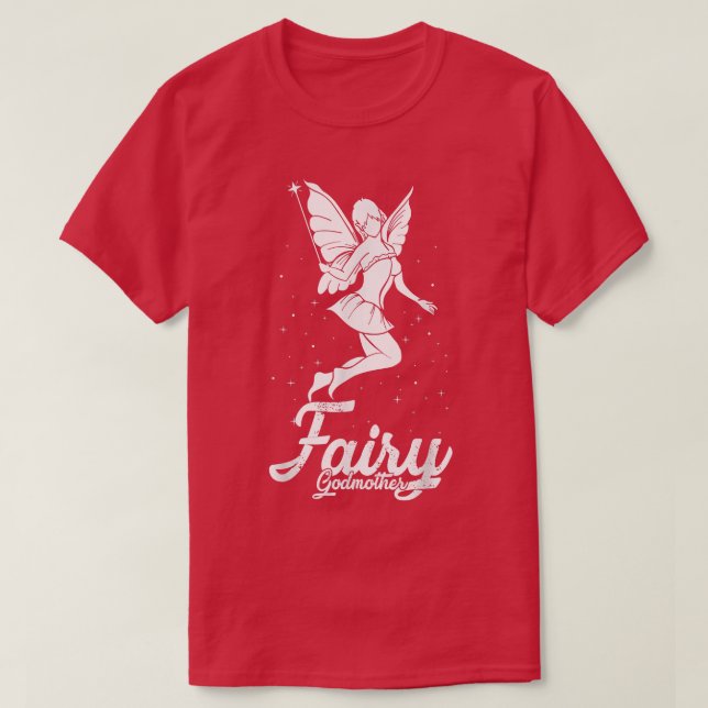 Fairy Godmother T Godmom 2nd Mum Godparent  T-Shirt (Design Front)