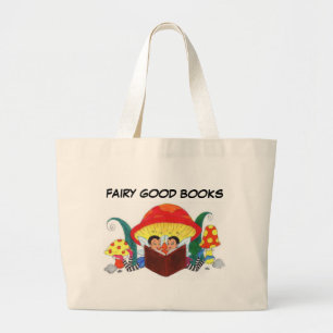 FAIRY GOOD BOOKS LARGE TOTE BAG