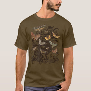 Fairy Grunge Fairycore Aesthetic Luna Moth Mushroo T-Shirt