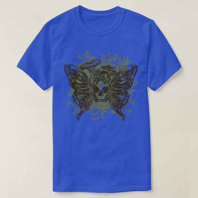 Fairy Grunge Fairycore Aesthetic Skeleton Butterfl T-Shirt (Design Front)