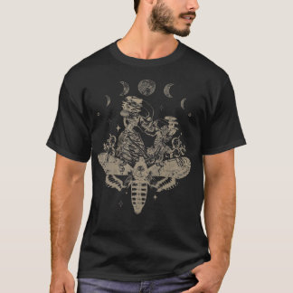 Fairy Grunge Fairycore Aesthetic Skeleton Goth Lun T-Shirt