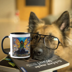 Fairy Guardian Doberman Dog Mug