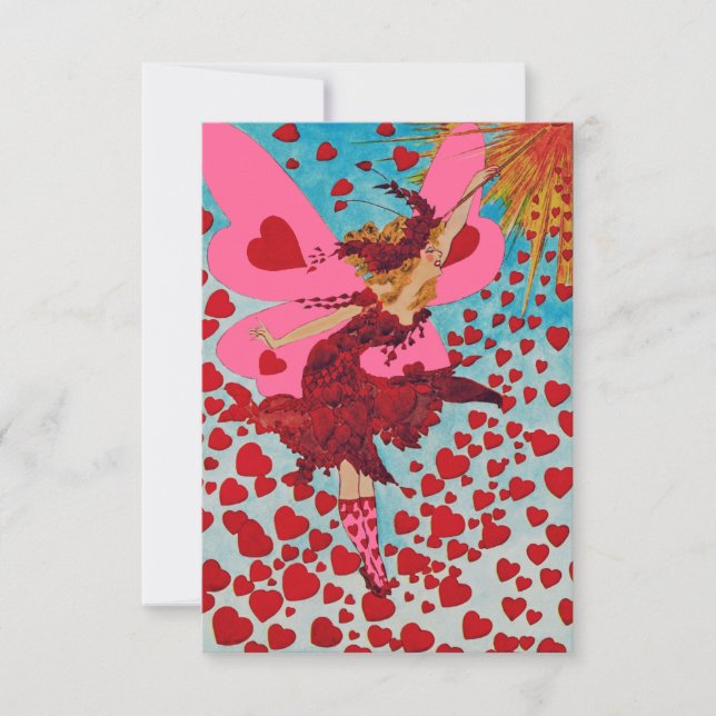 Fairy Hearts CHANGE COLOR ~ Invitations / RSVP (Front)