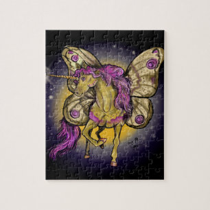 Fairy Horse Yellow Emperor Moth Jigsaw Puzzle