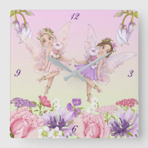 Fairy Illustrations Nursery Clock