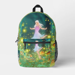 Fairy in a Field Printed Backpack