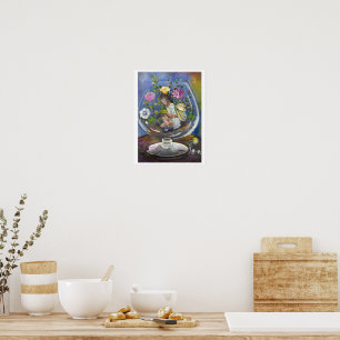 Fairy in a terrarium poster