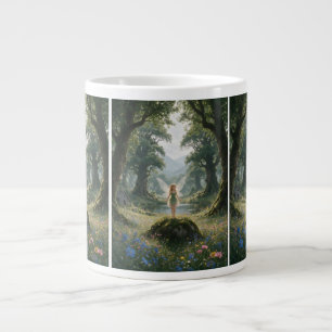 Fairy in Enchanted Forest Large Coffee Mug