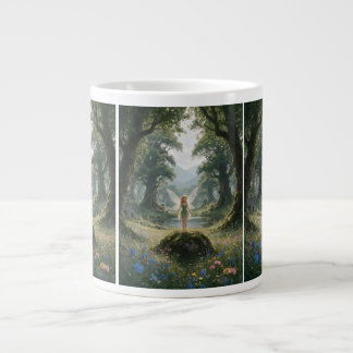 Fairy in Enchanted Forest Large Coffee Mug