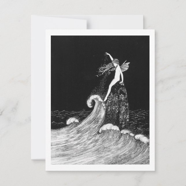 Fairy in Fairyland Vintage Art Card (Front)