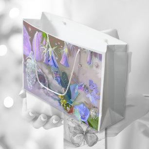 Fairy in her small world large gift bag