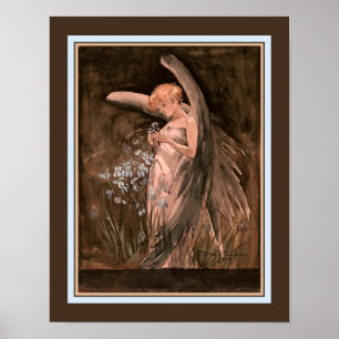 "Fairy in Irises" Doris Wheeler ca. 1888 Poster