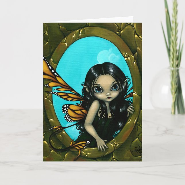 "Fairy in My Window" Greeting Card (Front)