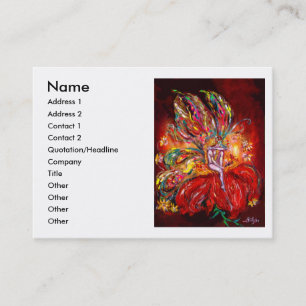 FAIRY IN RED BUSINESS CARD