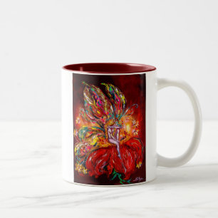FAIRY IN RED Two-Tone COFFEE MUG