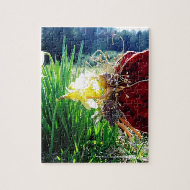 Fairy in the Daffodils Jigsaw Puzzle (Vertical)