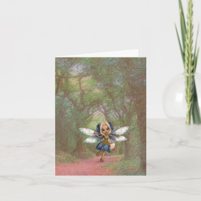 Fairy in the Forest Birthday Card (Front)