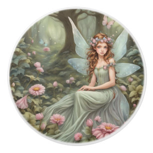 Fairy in the Forest Ceramic Knob