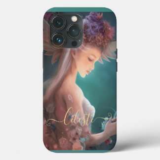 Fairy In The Moonlight Garden Watercolor iPhone 13 Pro Case