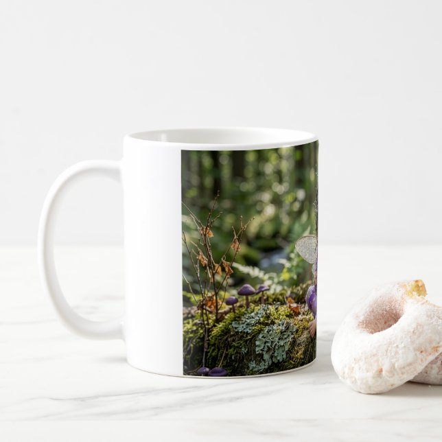 Fairy In The Purple Coffee Mug (With Donut)