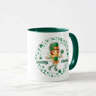 Fairy Irish Girl Custom Name St. Patrick's Day Mug
