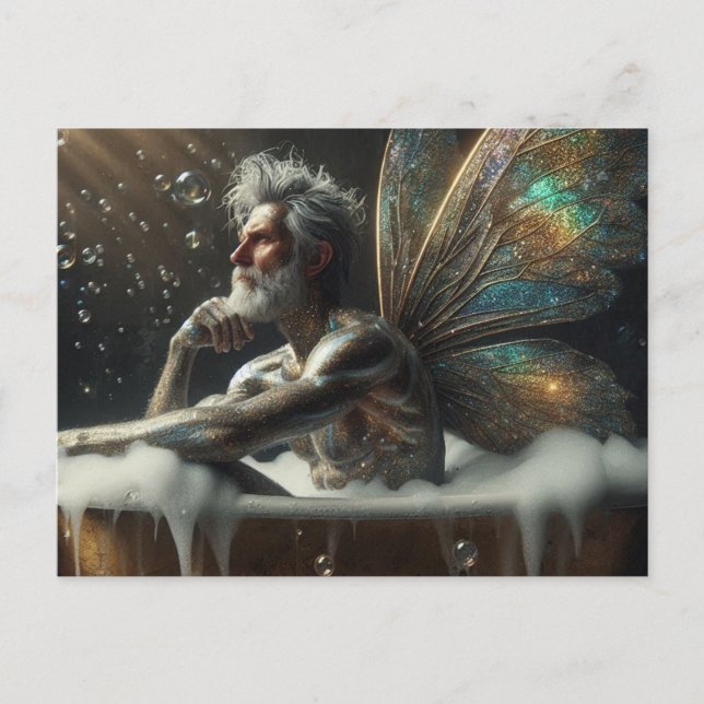 Fairy King Takes a Bath Postcard (Front)