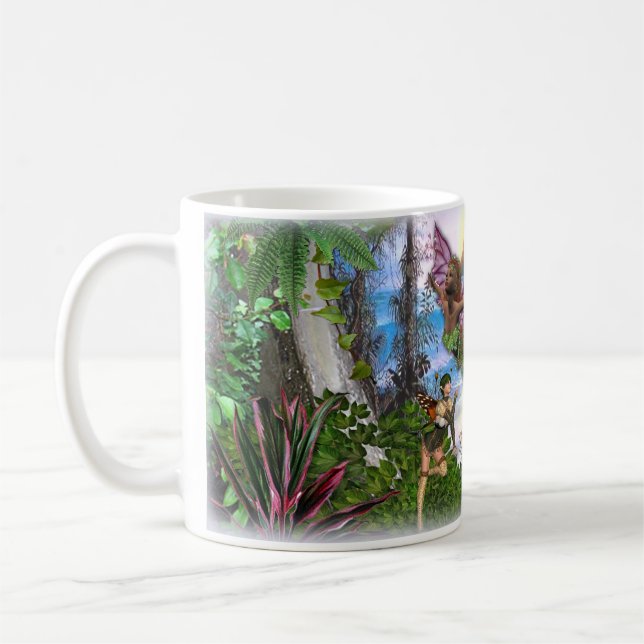 Fairy Kingdom Flameless Candle Coffee Mug (Left)
