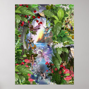 Fairy Kingdom forest dreamland fantasy stories Poster