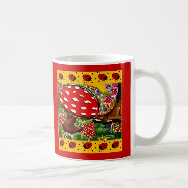 Fairy Lady Bugs Coffee Mug (Right)
